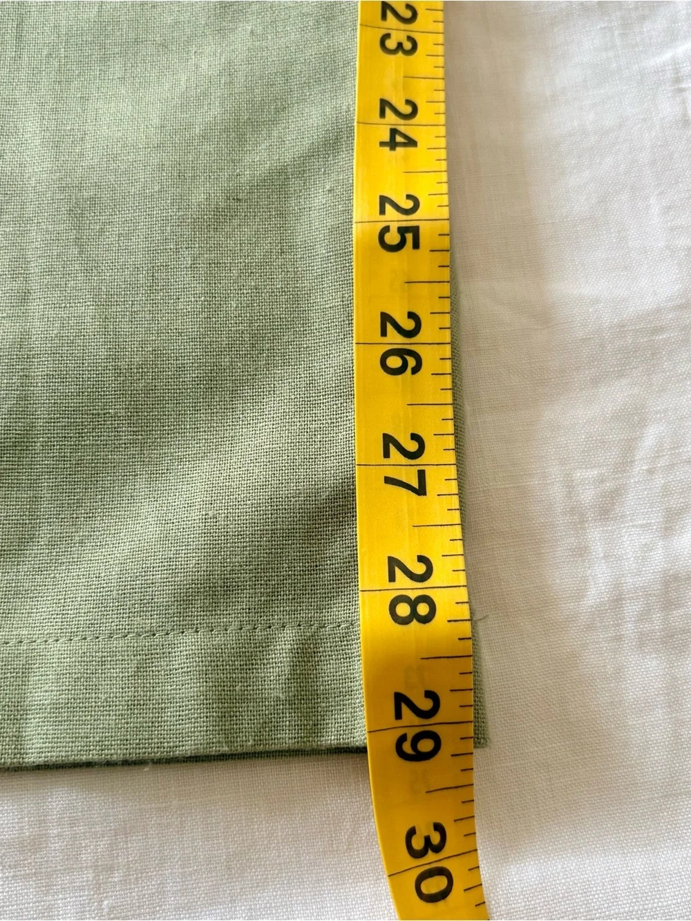 Alex & Jordan Linen Blend Wide Leg Pants Sage Green Medium Coastal Casual